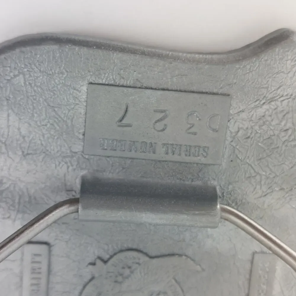 Cowboys Stay in the Saddle Longer Red Blue Enamel Belt Buckle